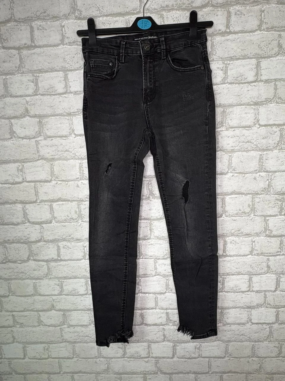 Jeans noir Stradivarius 34